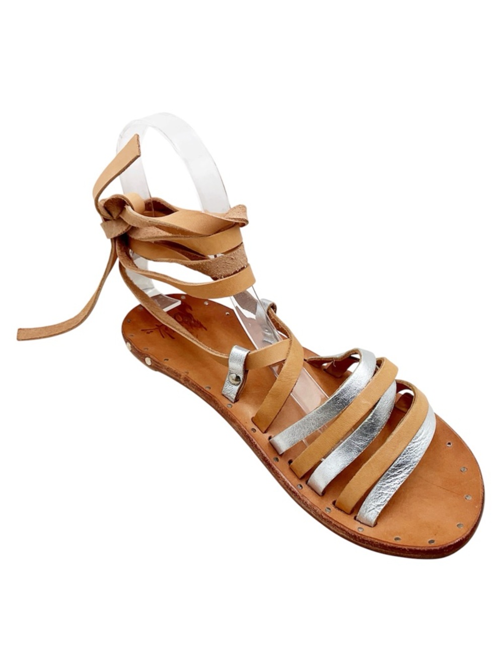 🆕{Beek} Heron Leather Ankle Wrap Sandals